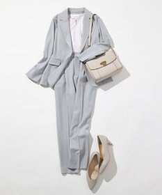 ANY SIS L 【洗える】シルケットストライプドルマン カットソー