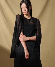 uncrave シアー リブ ニット カーディガン（uncrave STANDARD）