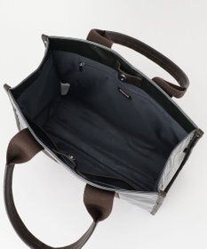 LA BAGAGERIE ソフトエナメル　ロゴテープトートバッグ　Lサイズ