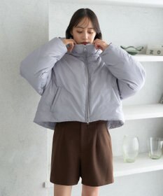 earth music&ecology 2wayパファー ショートブルゾン