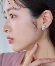 Tiaclasse 【金属アレルギー対応】グリッターパールピアス・イヤリング
