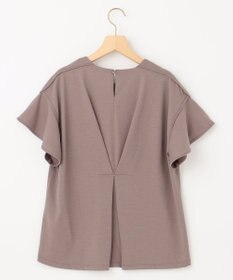 組曲 GIZAプレーティング天竺フリルスリーブ Tシャツ