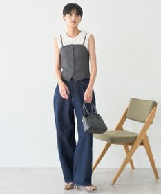 AMERICAN HOLIC 【2WAY】イージーケアフロントボタンビスチェ