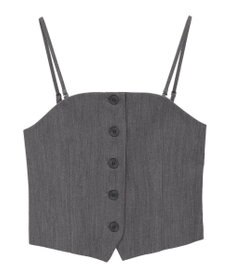 AMERICAN HOLIC 【2WAY】イージーケアフロントボタンビスチェ