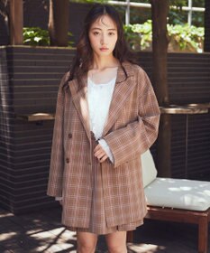 earth music&ecology ＳＥＴ２点ラッフルレースブラウス＋キャミソール