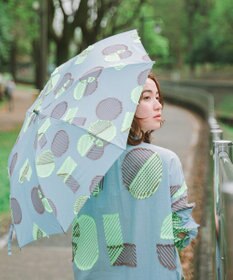 POLS 【POLS DOT】折りたたみ晴雨兼用日傘