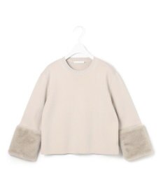 ICB ウールブレンドスムース デザインニット