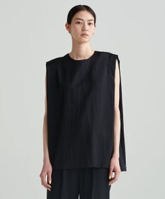 NAVE 【ReNAVE　洗える】グロスサテンブラウス