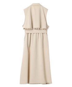 earth music&ecology サイドプリーツジレンチ