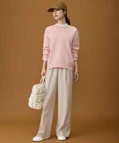 自由区 【SHIHOさん着用】ソフトウールブレンドワイド パンツ