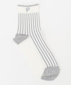 23区GOLF 【23Fondation】【WOMEN】ストライプ ショートソックス