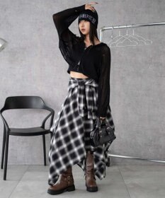 WEGO ダメージメッシュショートパーカー