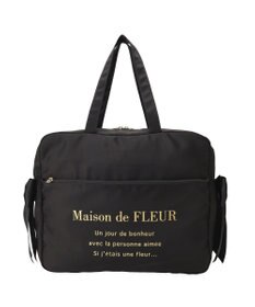 Maison de FLEUR サテンキャリーオンバッグ