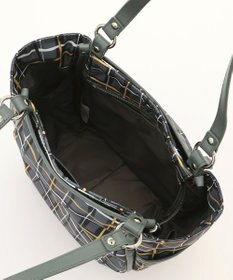 Y'SACCS ドローイングチェックトートバッグ