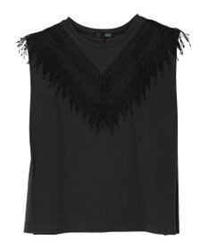 Green Parks ・ＳＵＧＡＲ　ＳＰＯＯＮ　フリンジフレンチＴシャツ