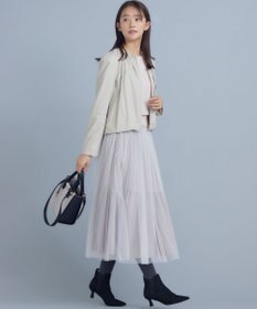 組曲 L レザーライクライト ブルゾン