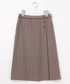 J.PRESS LADIES デシンハウンドトゥースプリント スカート