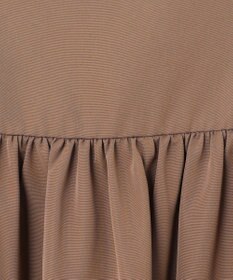 組曲 S 【洗える】タフタギャザーキャミソールワンピース