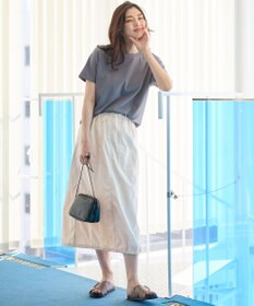 ANY L 【ウエストゴム】撥水ナイロンベイカースカート