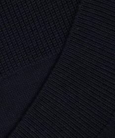 23区 【洗える】ウールコード モックネック 切り替え編み ニット