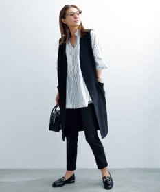 UNFILO イージーケア ギャザーブラウス