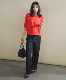 UNFILO 【UNFILO DENIM/新色追加】撥水ストレッチ ルーズワイドデニム