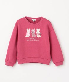 ANY KIDS 【らくっトレーナー】アニマル 裏毛 サガラ刺しゅう トレーナー