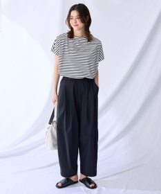 ANY L 【洗濯機可/ウエストゴム】撥水バレルパンツ