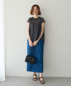 YECCA VECCA シアードット柄ブラウス