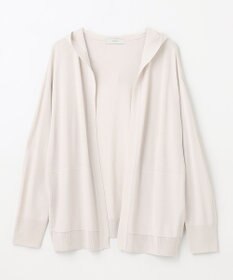 ANY L 【接触冷感/UVケア/アンチピリング】フーディーカーディガン