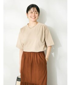 CRAFT STANDARD BOUTIQUE ヴィンテージ風天竺 ショルダーギャザーチュニック