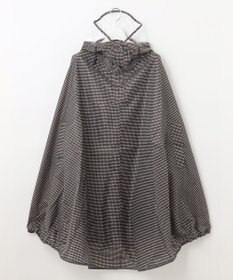 MOONBAT FLAT PURE サイクル レインポンチョ チェック 自転車 収納袋付き