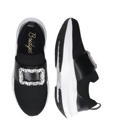 Bridget Birkin 【Bridget Birkin】ビジューバックルニットスニーカー