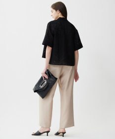 ICB L 【洗える】ゼブラシアーJQ クロップドシャツ