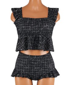 San-ai Resort（三愛水着楽園） フリルビスチェノンワイヤービキニ　9M　【San-ai Resort（サンアイリゾート）】