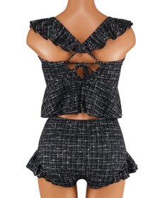 San-ai Resort（三愛水着楽園） フリルビスチェノンワイヤービキニ　9M　【San-ai Resort（サンアイリゾート）】