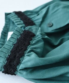 muuc 〈コットン100%強撚糸〉〈遠州織物の工場で織られた上質な生地〉〈シースルー〉〈ドライタッチ〉コットンドビーギャザーブラウス