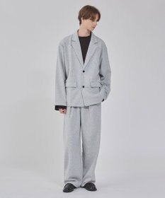 WEGO 【ユニセックス着用ITEM/MLサイズ展開】ボンディングスウェットテーラードジャケット