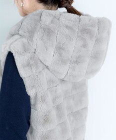 Tiaclasse 【2WAY】着回し自由のリバーシブルキルトフェイクファーベスト