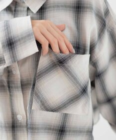 WEGO オンブレチェックショートシャツ