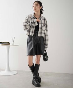 WEGO オンブレチェックショートシャツ