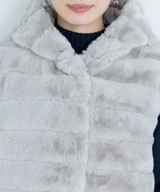 Tiaclasse 【2WAY】着回し自由のリバーシブルキルトフェイクファーベスト