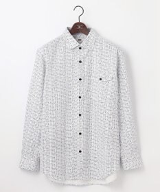 JOSEPH ABBOUD 【キングサイズ・サスティナブル素材BIOGRACE使用】テンセルプリント シャツ