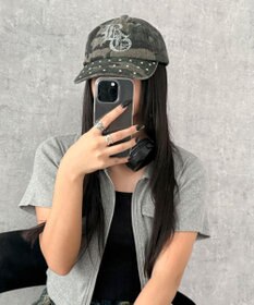 WEGO ロゴラインストーンキャップ