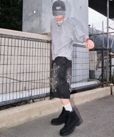 WEGO スーパーバギーフリンジデニムショーツ