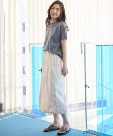 ANY L 【ウエストゴム】撥水ナイロンベイカースカート