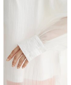 Green Parks ・ＥＬＥＮＣＡＲＥ　ＤＵＥ　シアーバックリボンチュニック