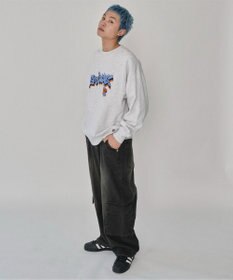 WEGO 【ユニセックス着用ITEM/MLサイズ展開】別注BENDAVISバブルロゴプルオーバー