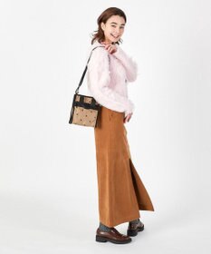 LeSportsac MINI N/S TOTE/モカブラックハートエンブロイダリー