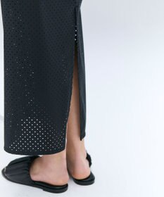 BEIGE， 【洗える】PICCOLO / パンチングドットIラインスカート